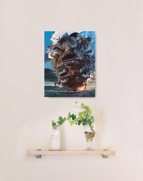 Ensky - Howl's Moving Castle - Canvas Style Artboard Jigsaw Puzzle (ATB-26) for Puzzle Lovers