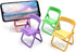 5Pcs Multicolour Mobile phone holder Simulation Mini Folding Back Small Chair Model Dollhouse Doll House Miniature Plastic Furniture Accessories Scene Props for Mini Chair Micro Landscape(1/12)