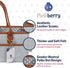 Melliberry Baby Diaper Caddy Changing Table Organizer - Baby Basket Diaper Caddy Organizer with Handle - Basket