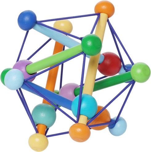 Manhattan Toy Skwish Color Burst Rattle and Teether Grasping Activity Toy