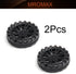 MroMax 30x8mm RC Cars Wheels - 2Packs Black Toys Wheels - Plastic Model Wheels for DIY Toy and RC Car