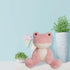 Pink Frog Stuffed Animal, 12 Inches Soft Cuddly Plush Toy for Boys Girls, Gifts for Kids or Girlfriend