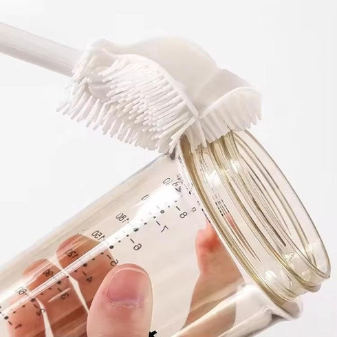 Generic 360Silicone Soft Bristle Silicone Water Bottle Cleaner, Cup Brush Long Handle Water Bottle Brush Cleaner, Deep