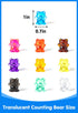100 Counting 10 Counting Pcs Translucent Bears - Colors - Kindergarten Classroom & Light Table Manipulatives, & Color