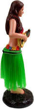 Hawaiian Hula Girl Dashboard Doll with Ukulele, 6" Bobbleheads Car Collection Figurines for Home Decor, Valentines Gift