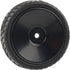 4PCS 1:10 On Road RC Tires with 12mm Hub Wheel Rims, Concentric Hard Dish for Touring Racing Cars, Black