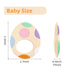 Easter Egg Silicone Teething Toys for Babies, 2-Pack - Colorful, Sensory Development Baby Chew Toys, Ideal for Toddler's First Easter Basket Stuffers