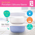 4 Pack Elk and Friends Kids Porcelain Bowls with Silicone Suction Sleeves | Lids Included | Suitable