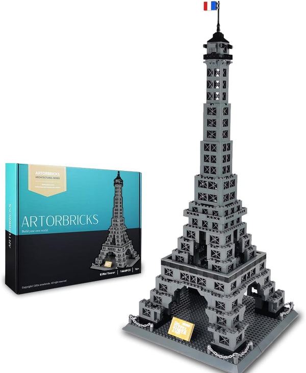 ArtorBricks Architectural Eiffel Tower Large Collection Building Set Model Kit, Compatible with LEGO