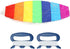 1.4m/2m/2.7m Rainbow Color Dual Line Stunt Power Sport Kite Flying Tools for Outdoor Fun Play