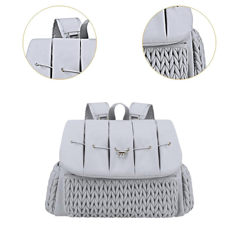 Guohetuk Backpack Diaper Bag Nappy Tote Bag, Changing Bag, for Phone,Toys Keys, Gray