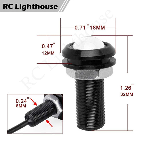 RC Lighthouse HD2W LED HD Lights for RC LED Lights HD Infraction Felony Outcast Senton Brightest LEDs in the Market.