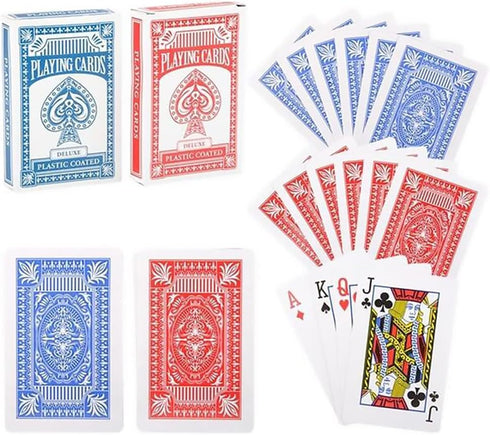 The Dreidel Company Playing Cards Deck, 2.25 Inch x 3.5 Inch (6-Pack)