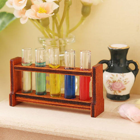 Furniture 1 Set Dollhouse Toy Miniature Test Tube Model, Mini Props for Small House Accessories