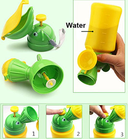 HiCat Kids Baby Child Portable Potty, Mini Outdoor Urinal Emergency Toilet for Camping Car Travel and Toddler Potty Pee