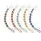 PandaEar 5 Pack Silicone Pacifier Clips, One Piece Design for Baby Boys & Girls, Teething Toys Holder