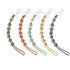 PandaEar 5 Pack Silicone Pacifier Clips, One Piece Design for Baby Boys & Girls, Teething Toys Holder