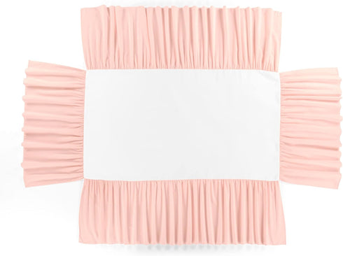 16" Lush Decor Ruffle Crib Skirt, Drop, Pink