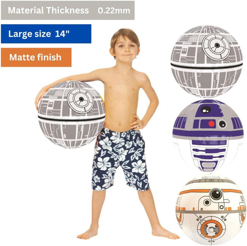 NINOSTAR Large Play Balls Set of 3, 14 Inches Fun Indoor and Outdoor Gift for Play Party Decor