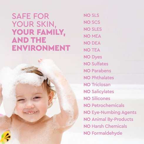 98.75% 12 Oz Puracy Bubble Bath for Children, Gently Scented with Real Lavender & Vanilla, Natural Baby Bubble Bath