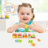 WOOD CITY Wooden Sorting & Stacking Toy, Montessori Shape Sorter for Toddlers, Early Educational Block Puzzles for Kids