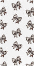 CZXW Cow Print Bows Crib Sheets Fitted 52" x 28" Natural Cotton Soft