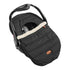 JJ Cole Winter Baby Car Seat Cover, Black, for Baby Seat or Stroller, Warm Sherpa Lining