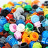 3600PCS Pixel Bricks, 1X1 18 Colors Classic Round Plates Building Blocks Parts, Pixel Arts Dots Bulk Studs Accessories