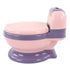 Ergonomic Pinkish Toddler Potty Training Toilet with Detachable Design
