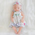 ENA Reborn Baby Doll Realistic Silicone Vinyl 10 inch Weighted Soft Body Lifelike Doll Gift Set for Ages 3+ (Slip Dress