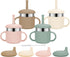 Baby Sippy Cups, 7.4 Oz 3 Stages Training Cup, Straw Cup for
