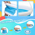 Umnodobn 3L Set Swimming Set Silicone Beach Foldable Buckets Toys Halloween Bucket, Jumbo Sand Pails Bucket with Mesh