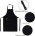 Kids Adjustable Apron and Chef Hat Set for Boys and Girls, Cooking Baking