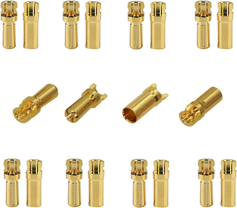 20Pair Amass 3.5mm Gold Bullet Banana Plug Connectors Male Female for Battery ESC Motor RC Car Boat Drone