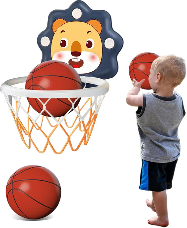 Adjustable Height Indoor Mini Basketball Hoop for Toddlers, Kids Basketball Toy for Boys & Girls 3+ Years