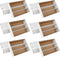 6 Pack Trading Card Storage Box, 2340 Count White Sports Card Organizer