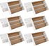 6 Pack Trading Card Storage Box, 2340 Count White Sports Card Organizer