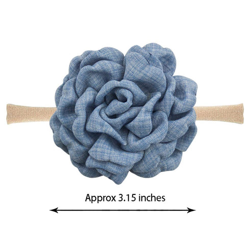 JIAHANG Baby Girls Hair Bow Headbands, 10PCS Nylon Floral Hair Accessories for Newborn Infant Toddlers