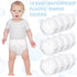 12 Packs Funtery Waterproof Plastic Pants for Toddlers Reusable Diaper Covers Unisex Baby Potty Training Underwear