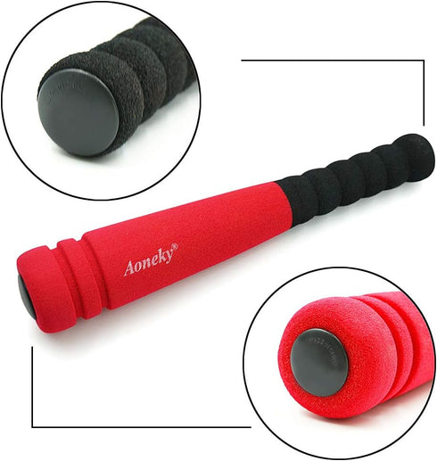 Aoneky Mini Foam Tball Set for Toddlers - Best Baseball T Ball Toys for Kids Age 1 Years Old, Carry Bag Included