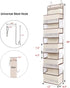 Univivi Over The Door Organizer, Wall Mount Hanging Organizer with Large Compartments and Mesh Side Pockets