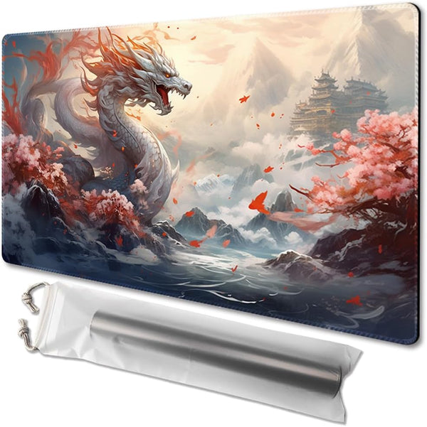 MTG Playmat Size 24x14in, Free Storage Bags, Non-Slip Backing, Ideal for TCG Card Game Enthusiasts (Guardian)