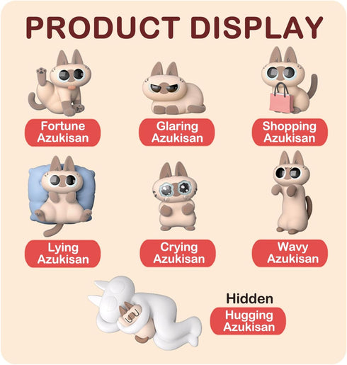 BEEMAI Nobeko Azukisan's Daily Series - 1PC Blind Box Random Design Cute Figures Collectible Toys