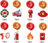 Fire Truck Hanging Swirl Decorations, 30 Ct, Firefighter & Fireman Themed Birthday Party Supplies