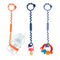 3 Pack Silicone Toy Straps for Baby, Adjustable Safety Straps for Teether Toy, Pacifier, Sippy Cup