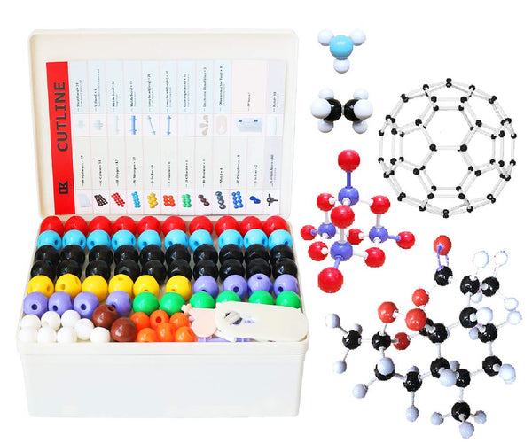 LINKTOR Chemistry Molecular Model Kit (444 Pieces), Student or Teacher Set for Organic and Inorganic Chemistry