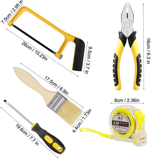 QeeHeng Set,Children's Set, Hammer Kids Real Tools Tool Kids Construction Tool Kits DIY Toy with Real Hand Tools