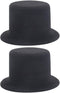 jojofuny 2pcs Miniature Top Hats for Dolls – Dollhouse Ornament Decoration – Top Hats for Craft Wine Bottle Toppers