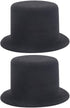 jojofuny 2pcs Miniature Top Hats for Dolls – Dollhouse Ornament Decoration – Top Hats for Craft Wine Bottle Toppers