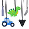 Chew Necklace for Sensory Kids, 5Pcs Chewy Necklaces for Boys and Girls